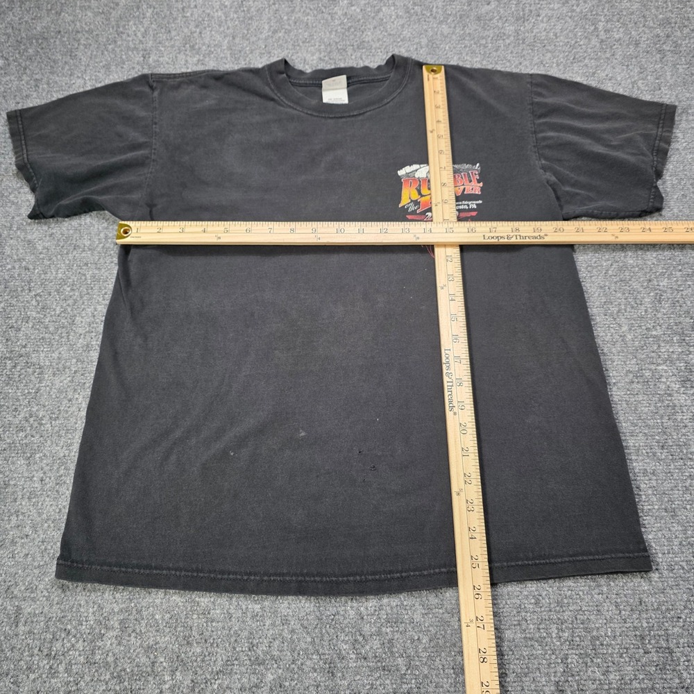 Rumble on the River 2009 Shirt Mens Large Black Anvil Motorcycle Event Rally - Picture 4 of 7